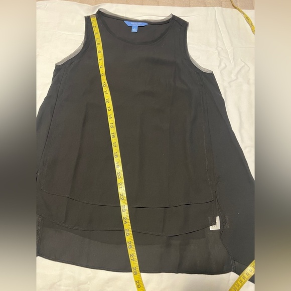 SIMPLY VERA Black layered sleeveless‎ blouse size S. - Picture 12 of 12